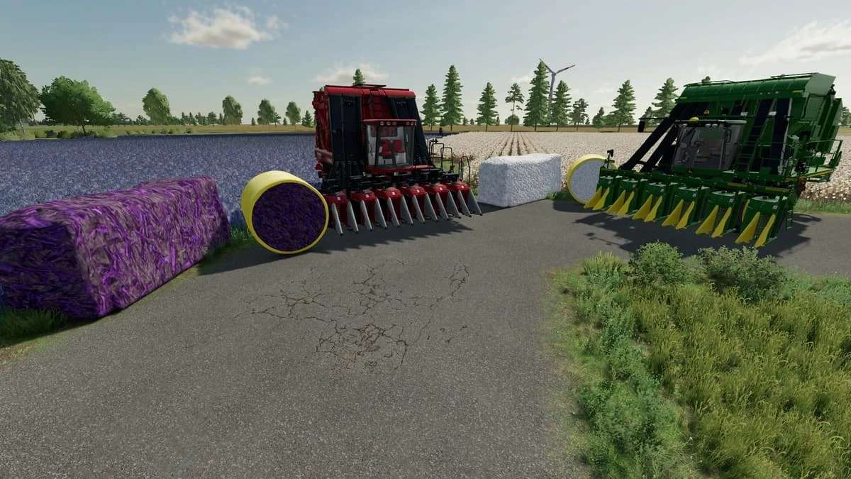 Комбайн для хлопка и лаванды v1.0.0.0 | Farming Simulator 22 мод | FS22 МОДЫ