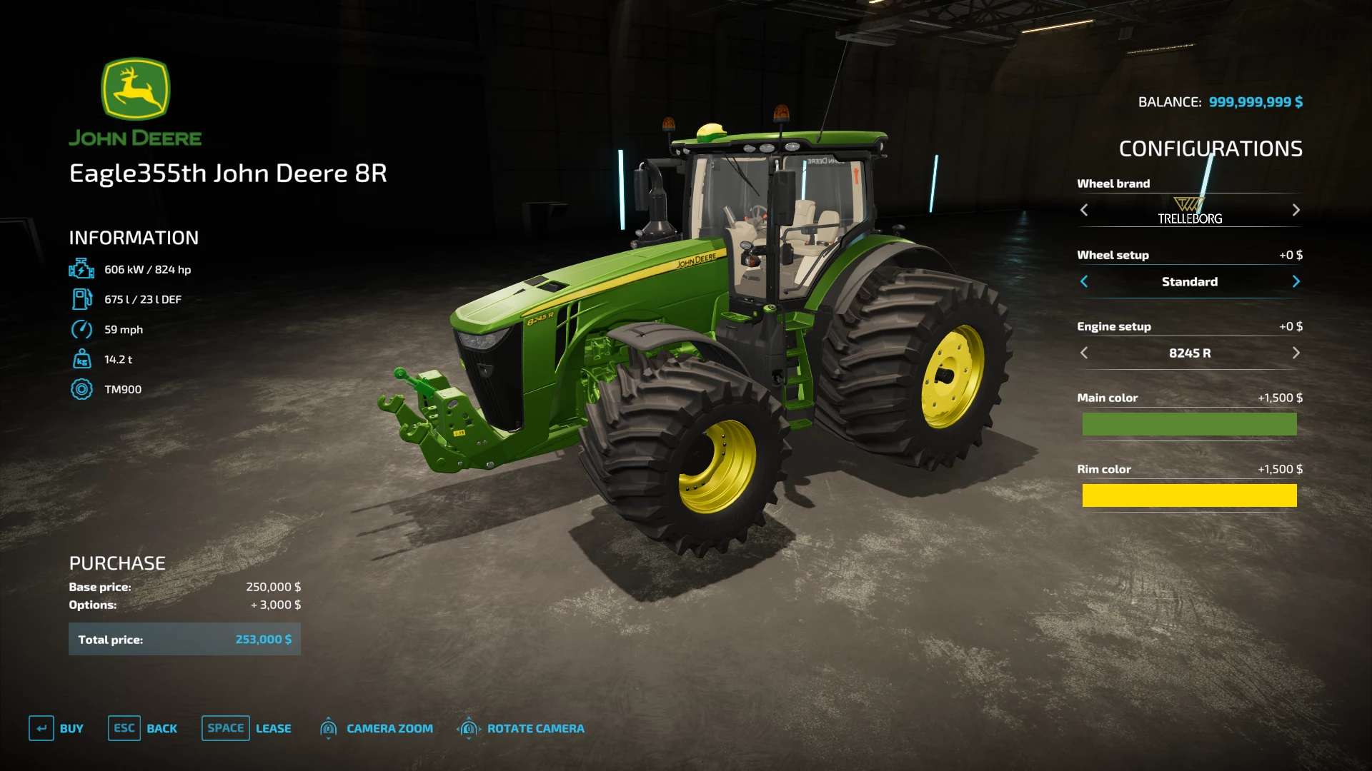 Трактор John Deere 8R v1.0.0.0 | Farming Simulator 22 мод | FS22 МОДЫ