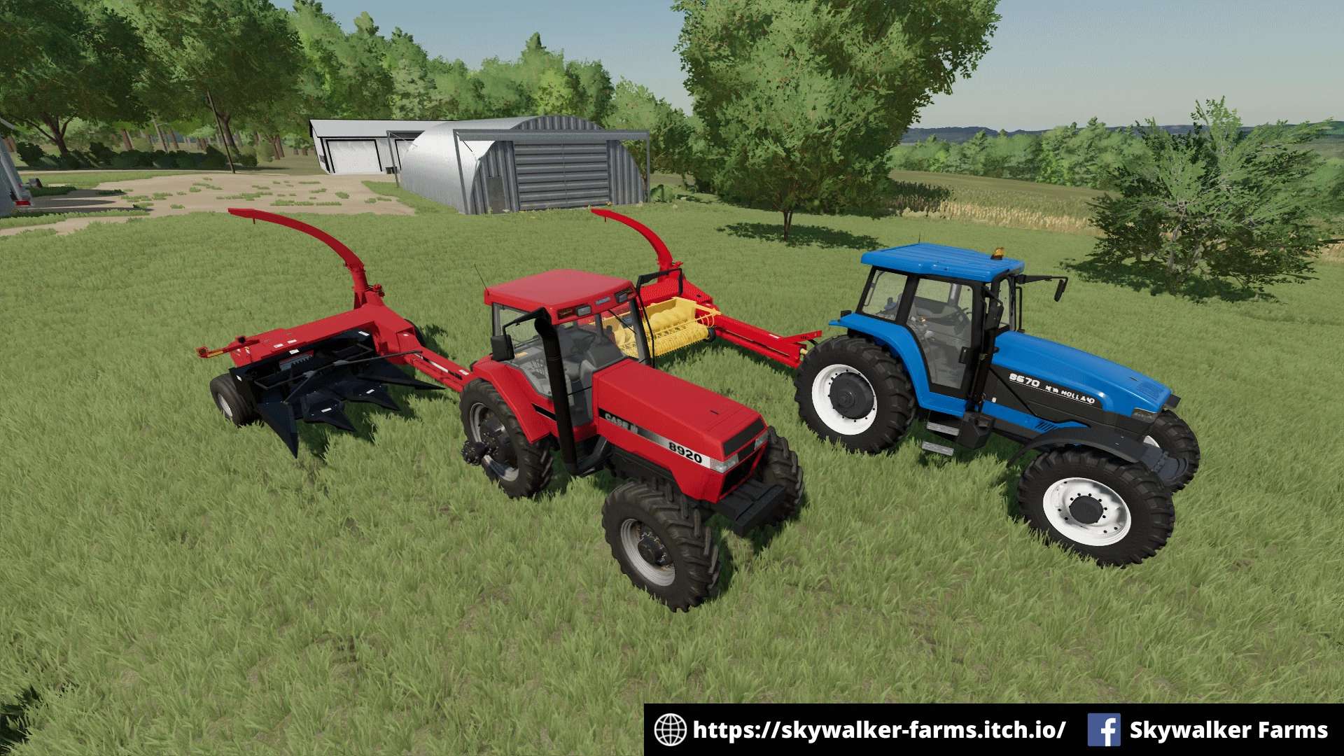 Прицепной кормоуборочный комбайн CNH v1.0.0.0 | Farming Simulator 22 мод |  FS22 МОДЫ