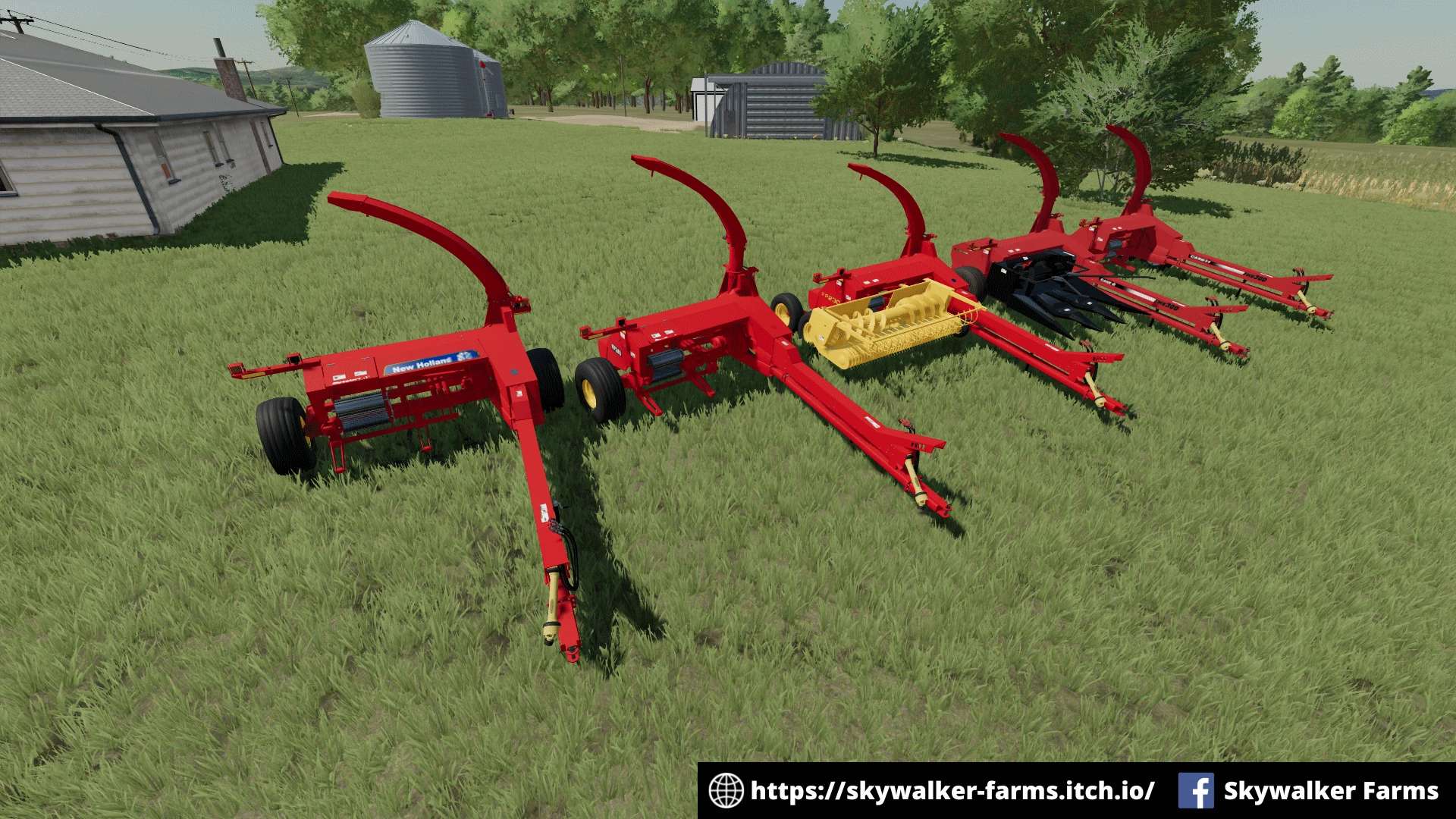 Прицепной кормоуборочный комбайн CNH v1.0.0.0 | Farming Simulator 22 мод |  FS22 МОДЫ