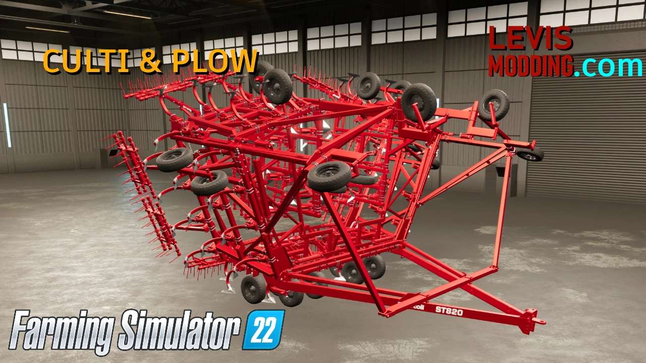 Flexicoil ST820 Плуг + Культиватор v1.0.0.0 | Farming Simulator 22 мод |  FS22 МОДЫ