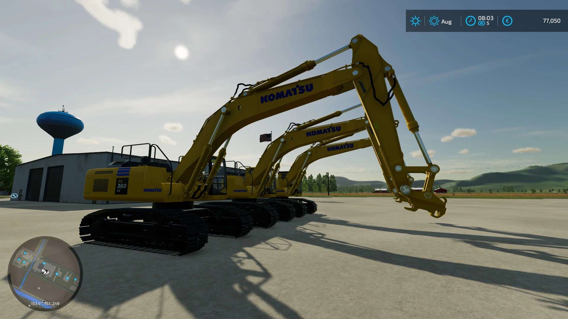 Komatsu 11 больших экскаваторов v1.0.0.0 | Farming Simulator 22 мод | FS22  МОДЫ