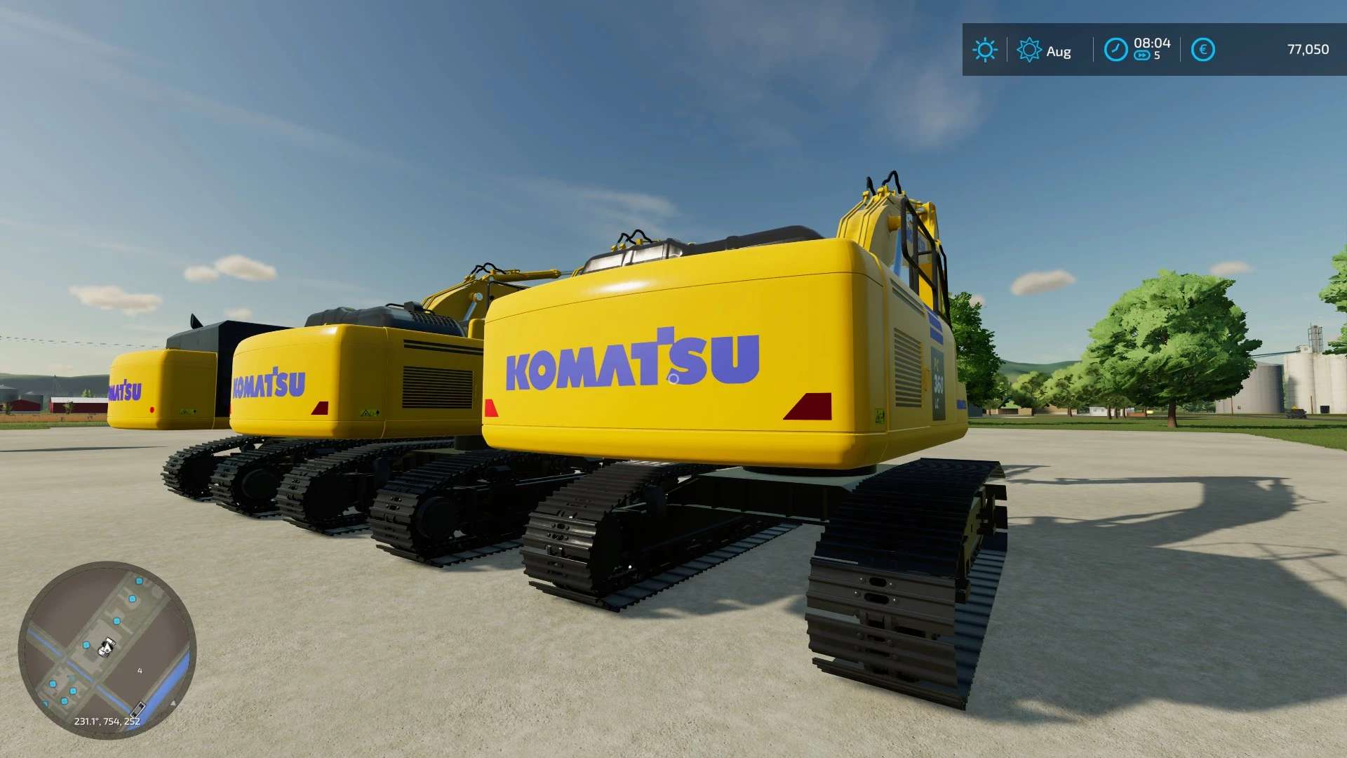 Komatsu 11 больших экскаваторов v1.0.0.0 | Farming Simulator 22 мод | FS22  МОДЫ