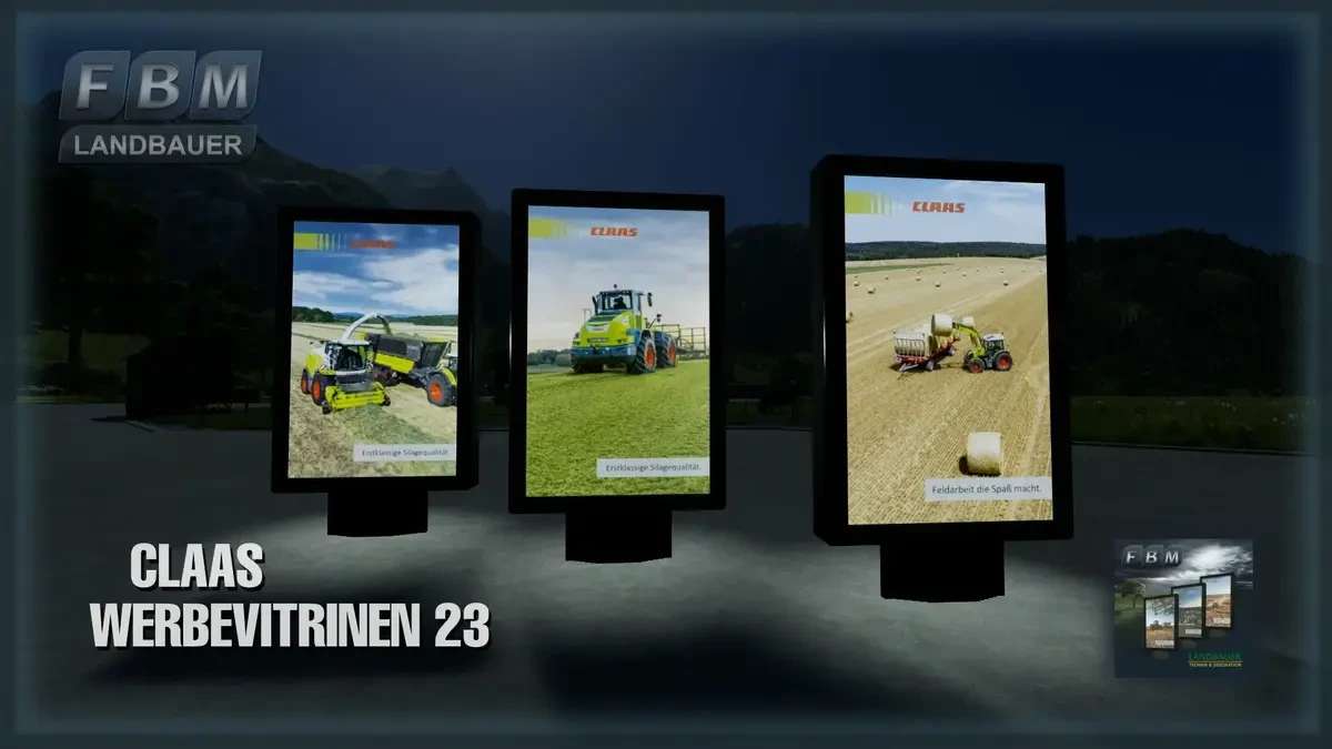 Рекламные витрины Claas 23 v1.0.0.0 | Farming Simulator 22 мод | FS22 МОДЫ