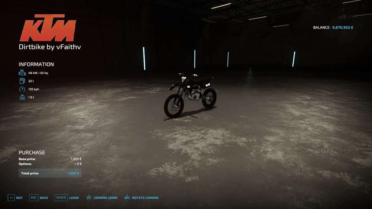 КТМ Dirtbike v1.0.0.0 | Farming Simulator 22 мод | FS22 МОДЫ