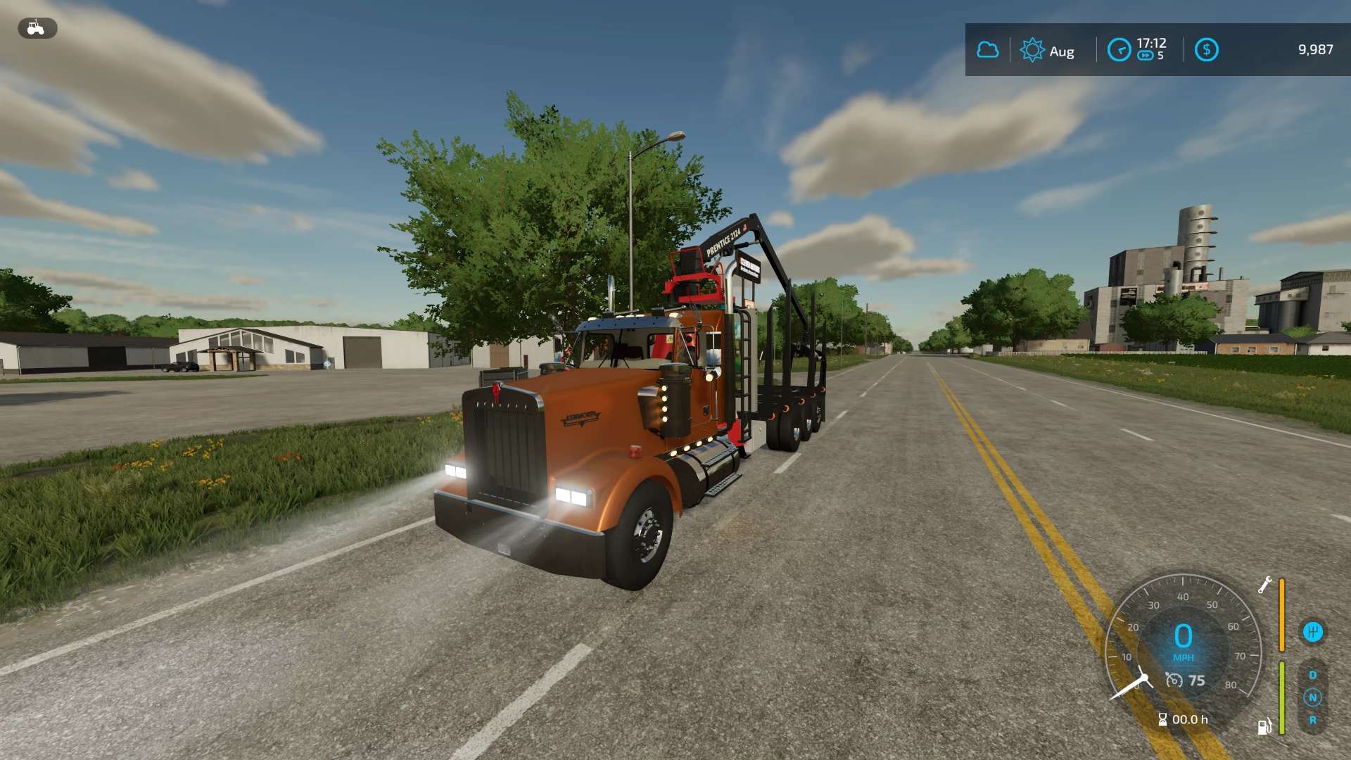 Лесовоз Kenworth w900 V1.0.0.0 | Farming Simulator 22 мод | FS22 МОДЫ