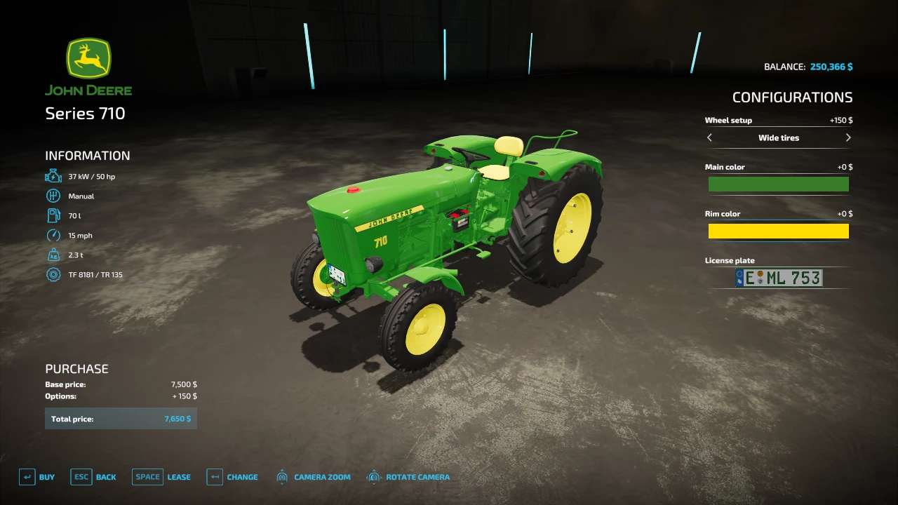 Джон Дир 710 v1.0.0.0 | Farming Simulator 22 мод | FS22 МОДЫ