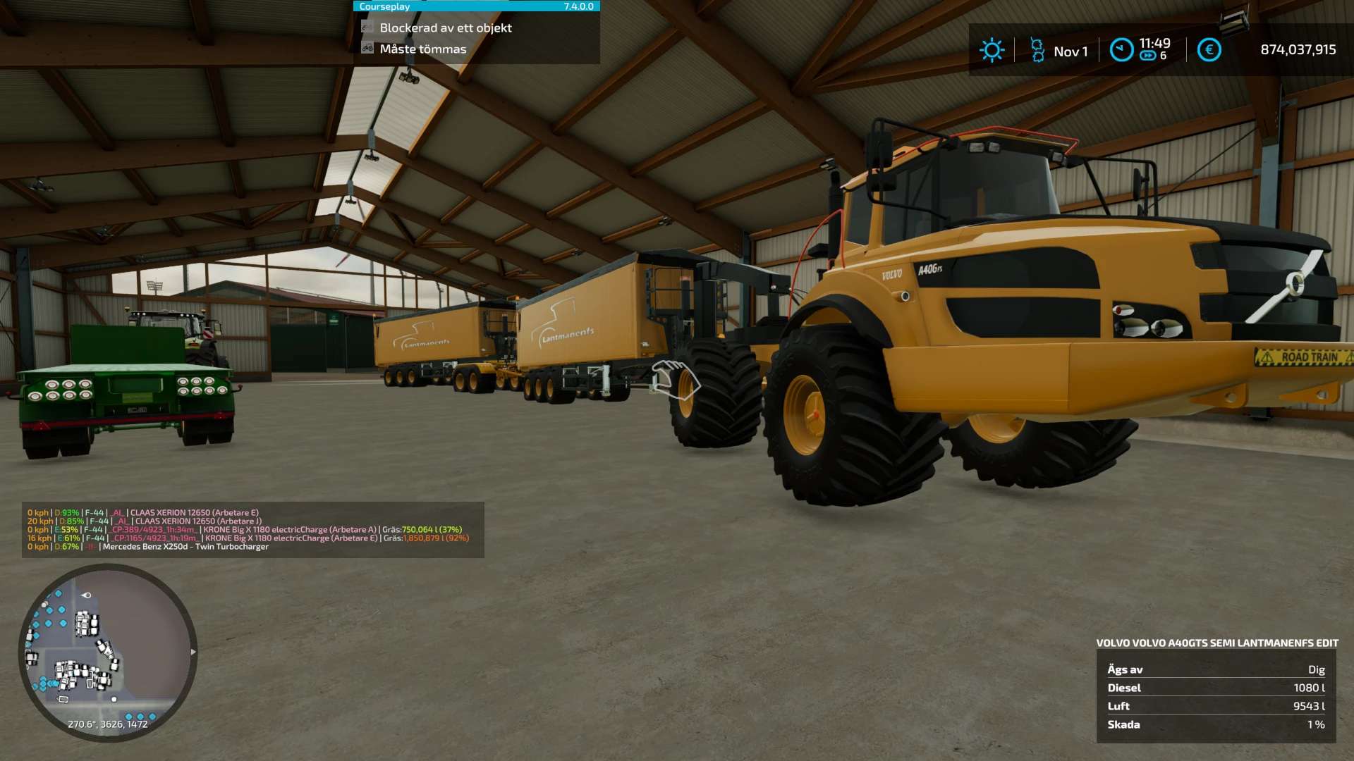 Полуприцеп и прицеп Volvo A40 GTS и Dolly v1.0.0.0 | Farming Simulator 22  мод | FS22 МОДЫ